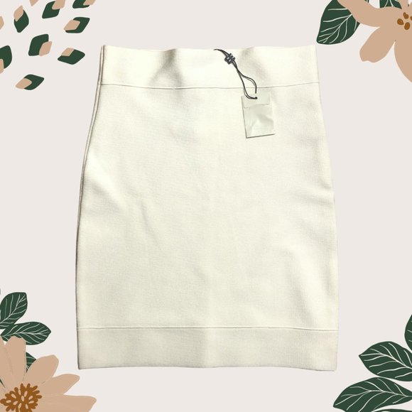 BCBG Bandage Skirt - White - Size XS - NWT - Picture 2 of 5